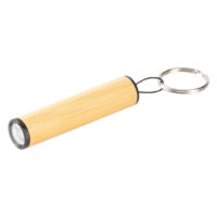 Schlüsselanhänger mit LED-Lampe aus Bambus