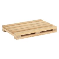 Untersetzer aus Holz in Form einer EUR-Palette