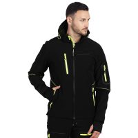 Unisex Softshell-Jacke mit Kapuze