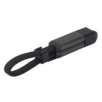 USB / Type-C charging and data cable with key holder, 2 in 1, 60W