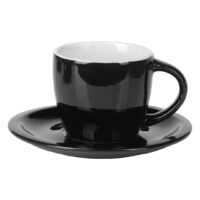 Fine stoneware cappuccino cup and saucer, 150 ml